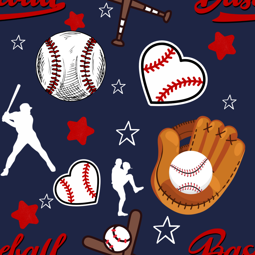 All American Baseball UPF 50+ Sun Protection, Custom Fabric, Wonderfold/Joymor/Rainbow Baby Canopy