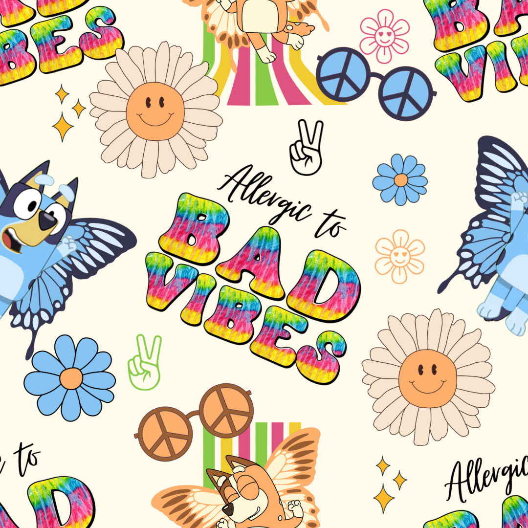 Retro Blue Dog UPF 50+ Sun Protection, Custom Fabric, Wonderfold/Joymor/Rainbow Baby Canopy