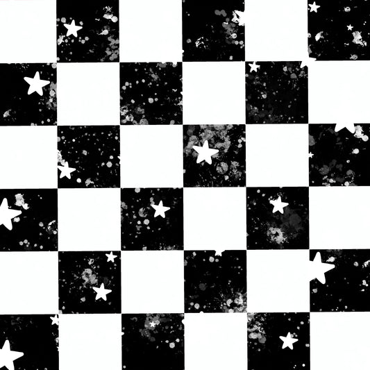 Starry Checkers UPF 50+ Sun Protection, Custom Fabric, Wonderfold/Joymor/Rainbow Baby Canopy