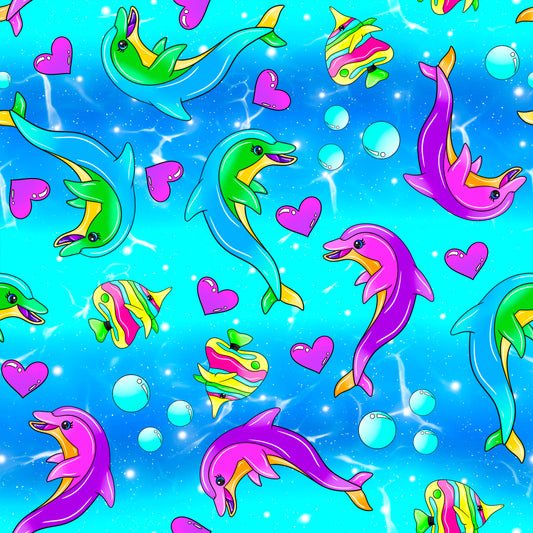 Frank Inspired Dolphin UPF 50+ Sun Protection, Custom Fabric, Wonderfold/Joymor/Rainbow Baby Canopy