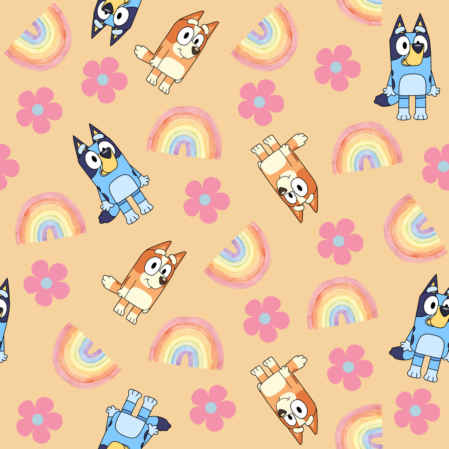 Blue Dog Rainbows UPF 50+ Sun Protection, Custom Fabric, Wonderfold/Joymor/Rainbow Baby Canopy