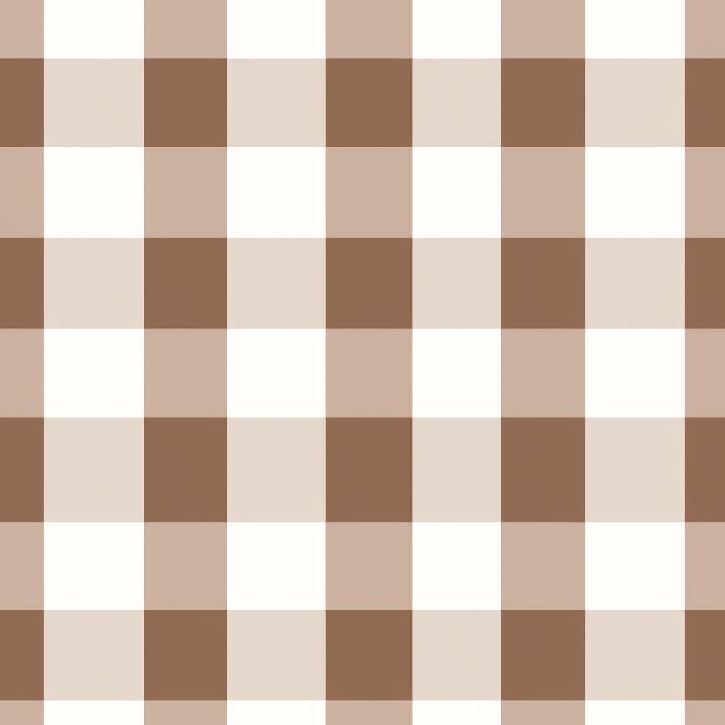Brown Gingham UPF 50+ Sun Protection, Custom Fabric, Wonderfold/Joymor/Rainbow Baby Canopy