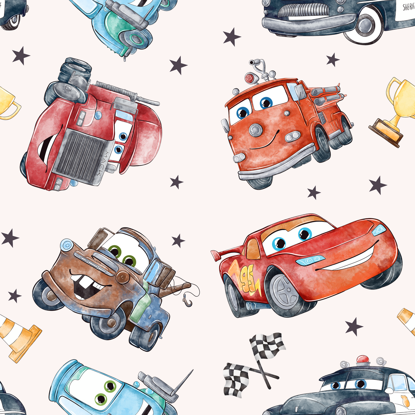 Racecars Stars UPF 50+ Sun Protection, Custom Fabric, Wonderfold/Joymor/Rainbow Baby Canopy