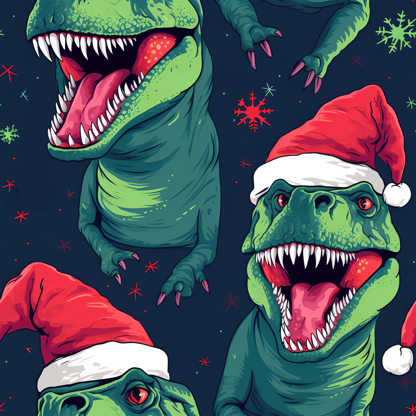 Santa Hat Dinosaur UPF 50+ Sun Protection, Custom Fabric, Wonderfold/Joymor/Rainbow Baby Canopy