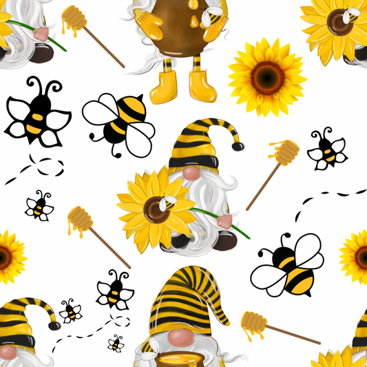 Gnome and Bees UPF 50+ Sun Protection, Custom Fabric, Wonderfold/Joymor/Rainbow Baby Canopy