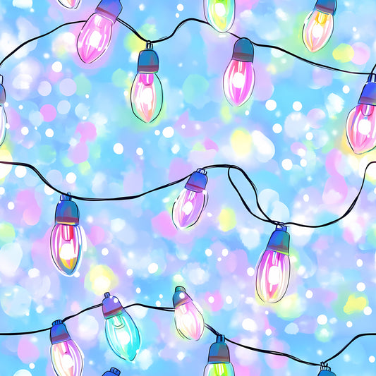Holiday Lights UPF 50+ Sun Protection, Custom Fabric, Wonderfold/Joymor/Rainbow Baby Canopy