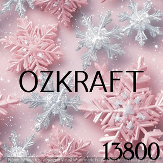 Pink Snowflakes UPF 50+ Sun Protection, Custom Fabric, Wonderfold/Joymor/Rainbow Baby Canopy