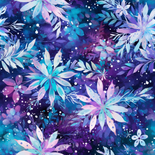 Pastel Snowflakes UPF 50+ Sun Protection, Custom Fabric, Wonderfold/Joymor/Rainbow Baby Canopy