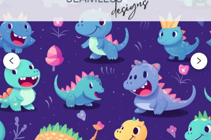 Cute Dinosaurs UPF 50+ Sun Protection, Custom Fabric, Wonderfold/Joymor/Rainbow Baby Canopy