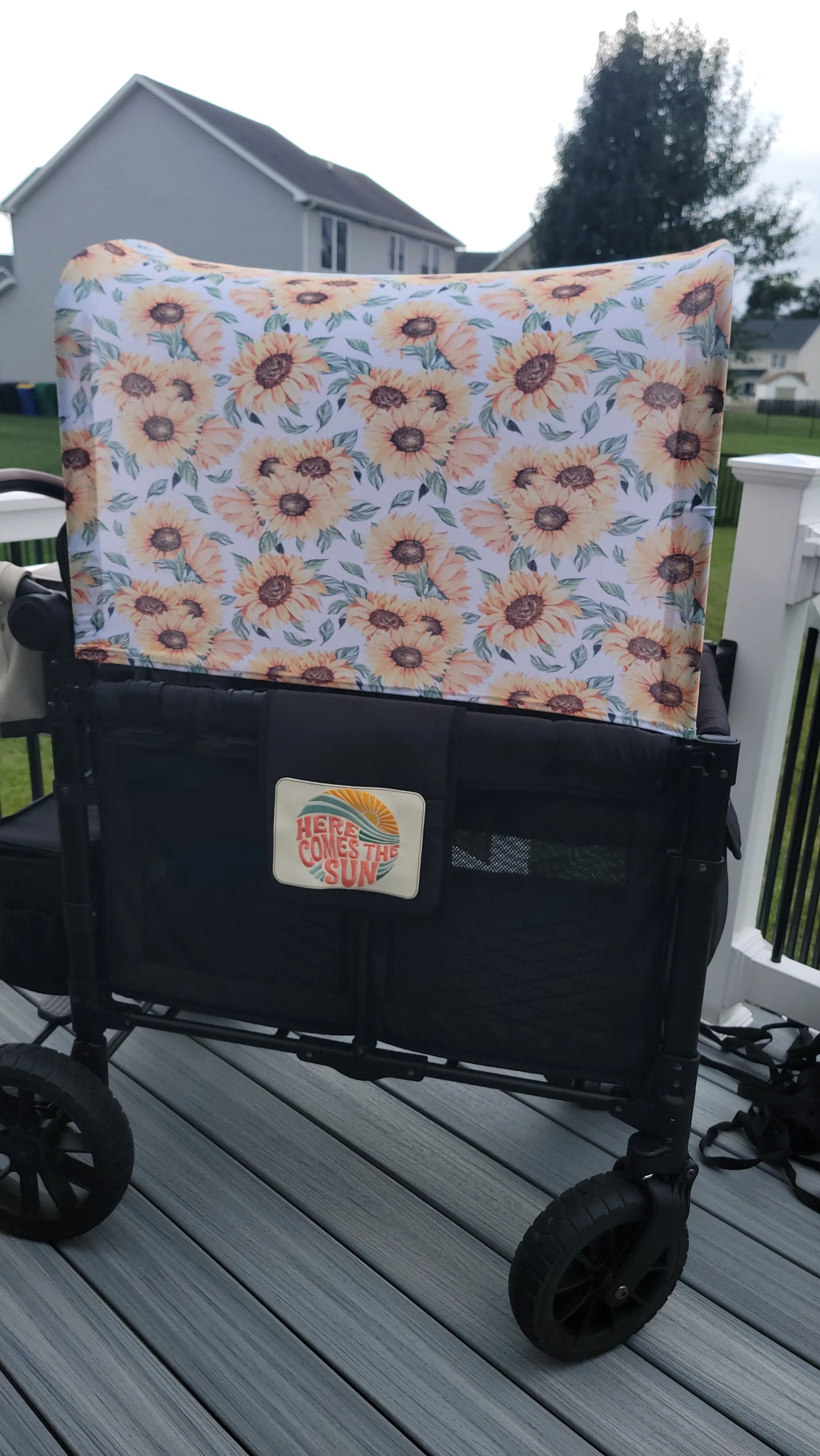 Sunflower UPF 50+ Sun Protection, Custom Fabric, Wonderfold/Joymor/Rainbow Baby Canopy