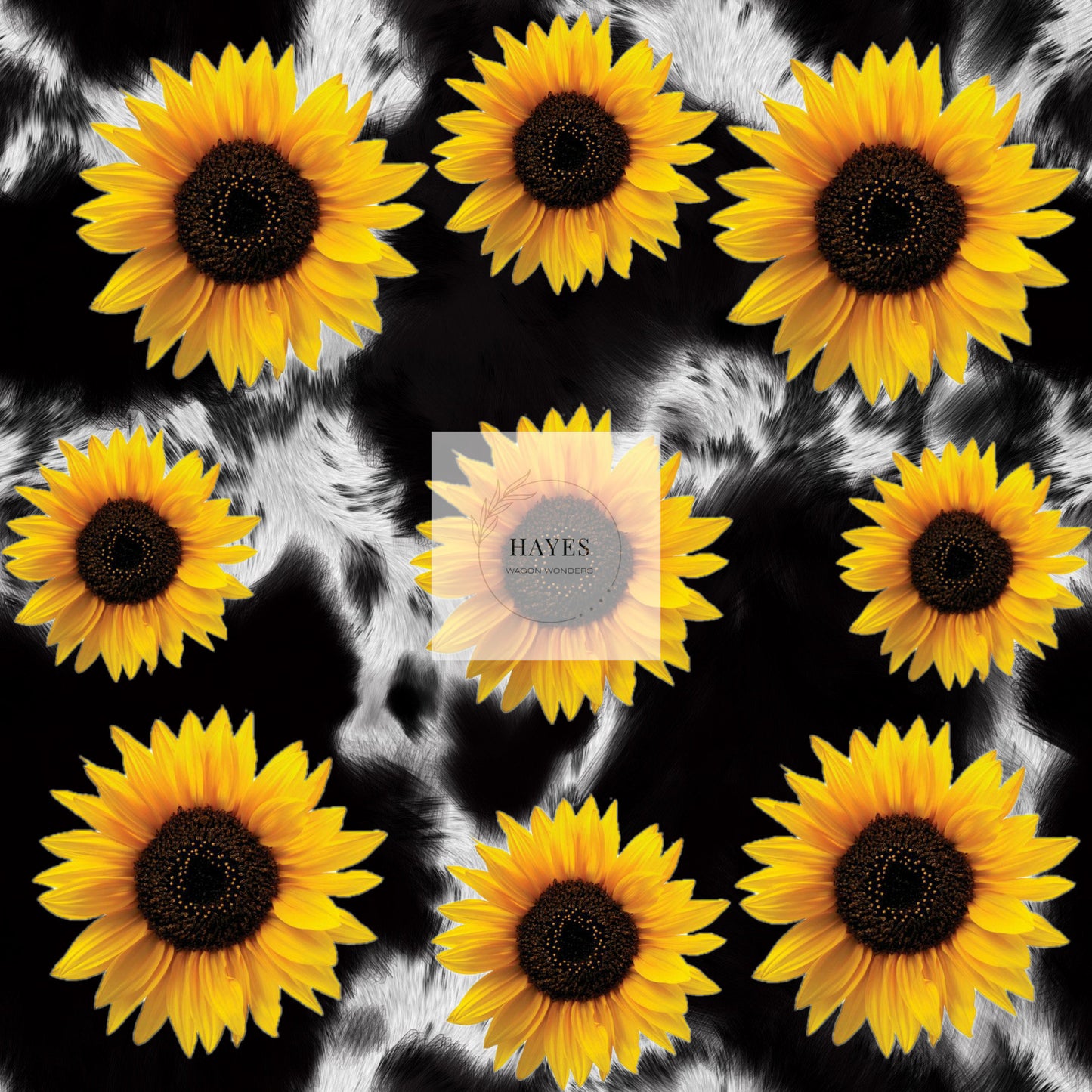 Sunflower Cow UPF 50+ Sun Protection, Custom Fabric, Wonderfold/Joymor/Rainbow Baby Canopy