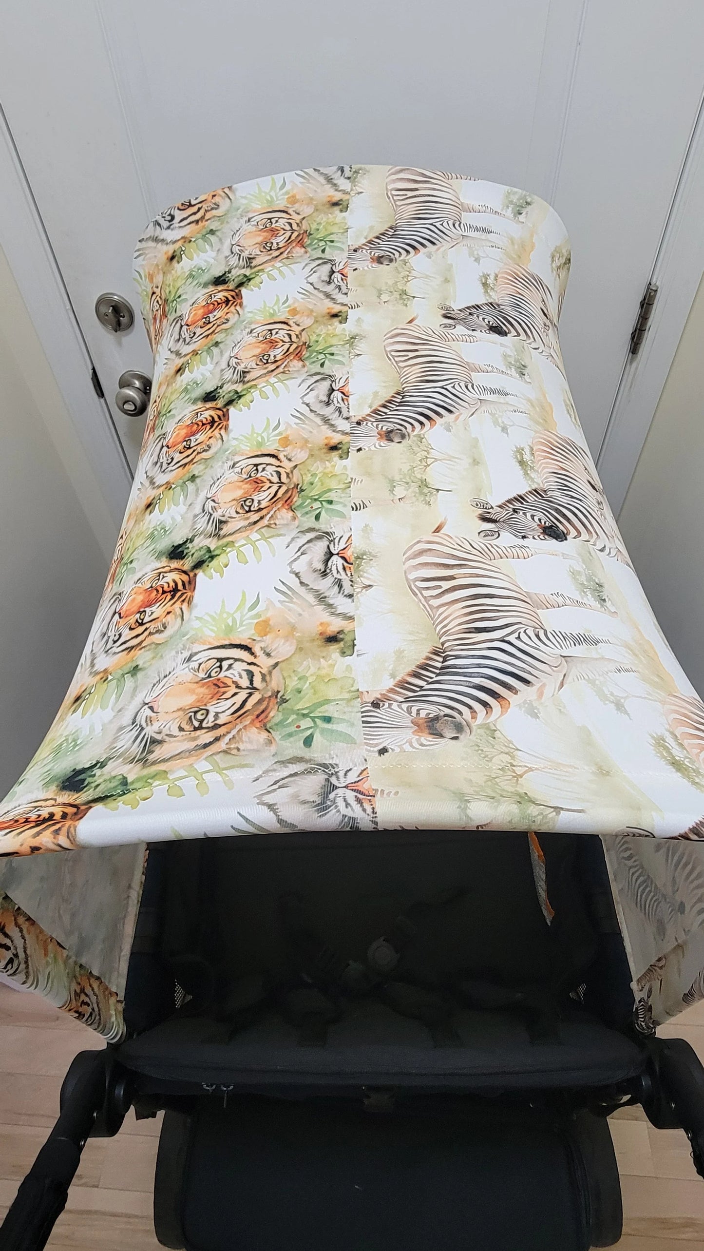 Half and Half Full UPF 50+ Sun Protection, Custom Fabric, Wonderfold/Joymor/Rainbow Baby Canopy