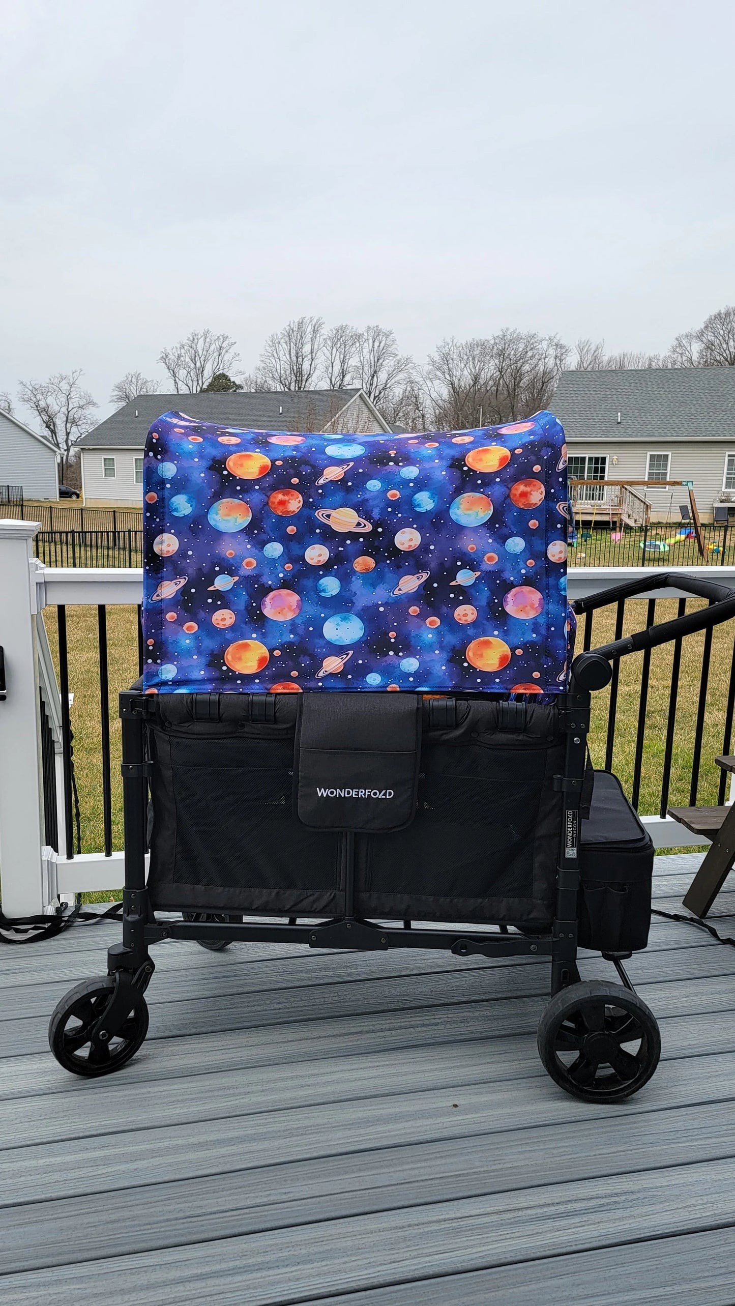 Planet UPF 50+ Sun Protection, Custom Fabric, Wonderfold/Joymor/Rainbow Baby Canopy