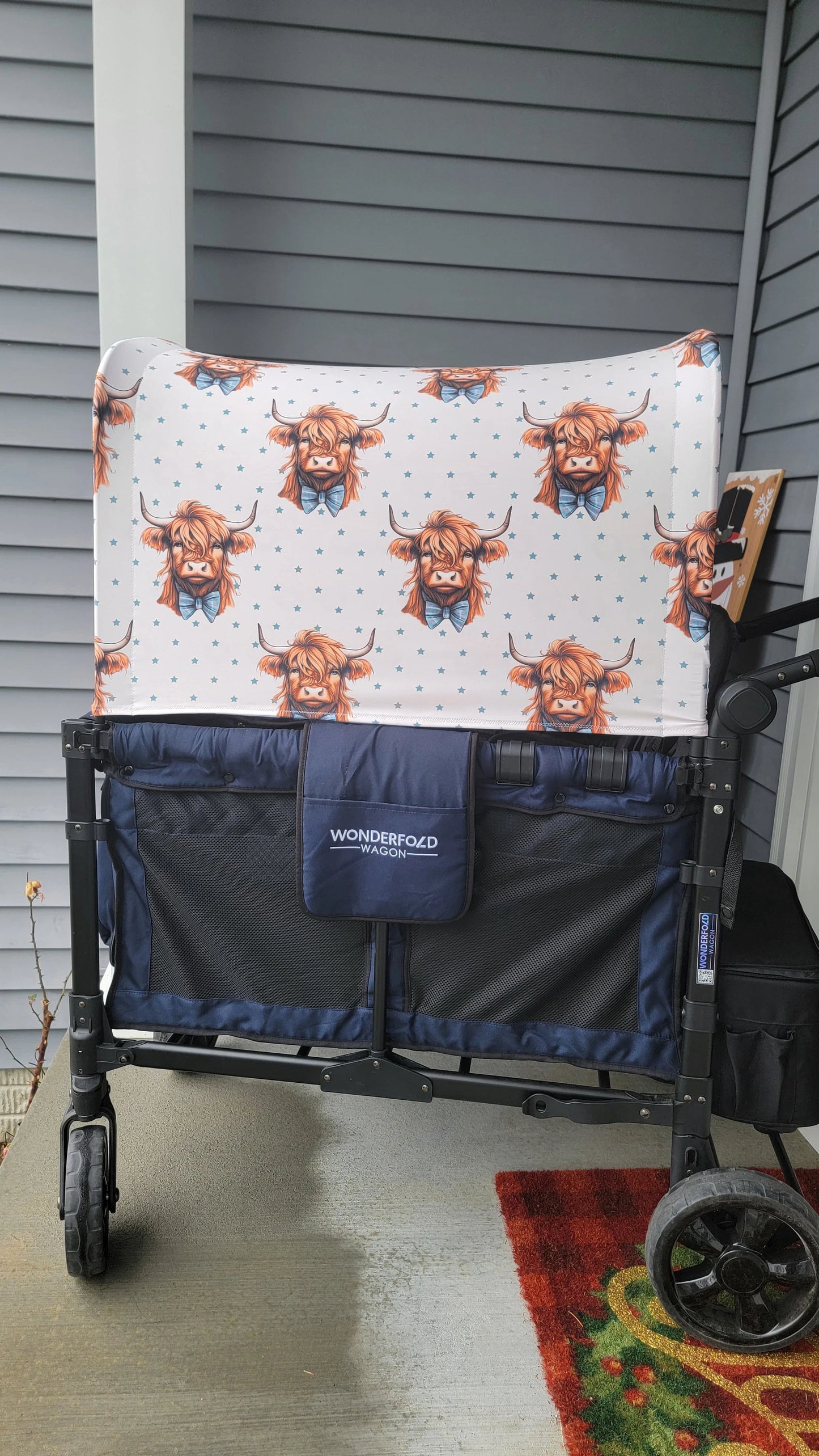 Cute Bulls UPF 50+ Sun Protection, Custom Fabric, Wonderfold/Joymor/Rainbow Baby Canopy