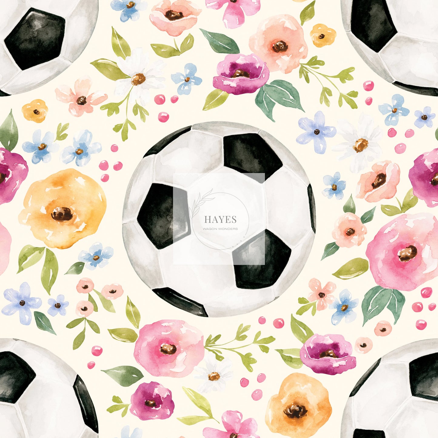 Floral Soccer UPF 50+ Sun Protection, Custom Fabric, Wonderfold/Joymor/Rainbow Baby Canopy