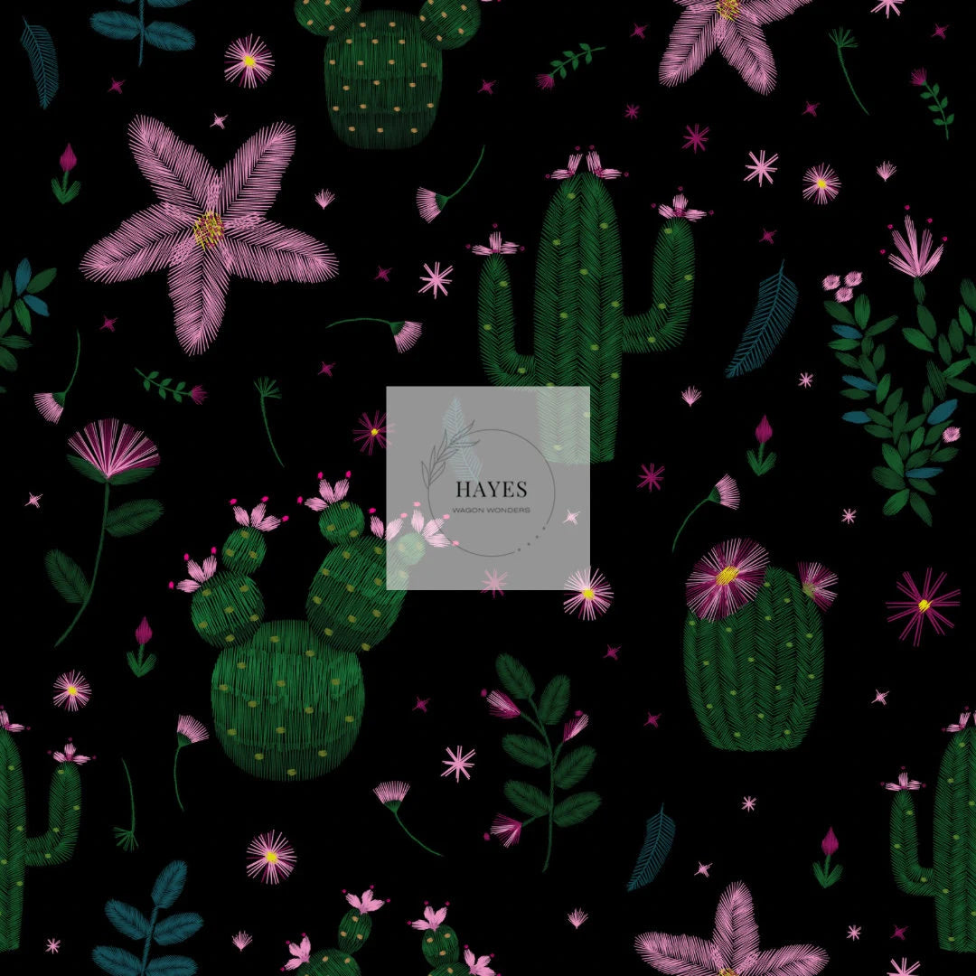 Night Cactus UPF 50+ Sun Protection, Custom Fabric, Wonderfold/Joymor/Rainbow Baby Canopy