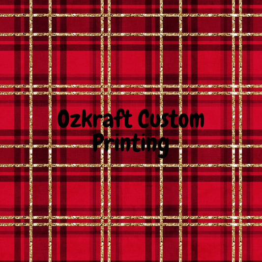 Christmas Plaid UPF 50+ Sun Protection, Custom Fabric, Wonderfold/Joymor/Rainbow Baby Canopy