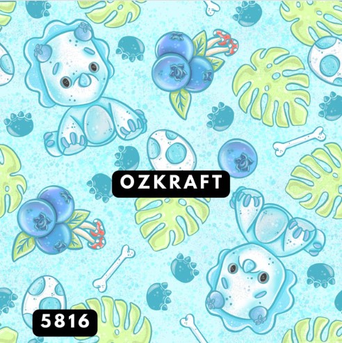 Blueberry Dino UPF 50+ Sun Protection, Custom Fabric, Wonderfold/Joymor/Rainbow Baby Canopy