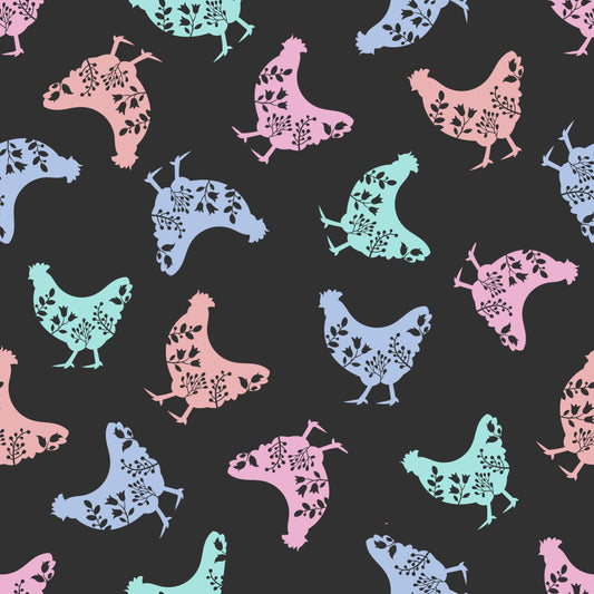 Chickens UPF 50+ Sun Protection, Custom Fabric, Wonderfold/Joymor/Rainbow Baby Canopy