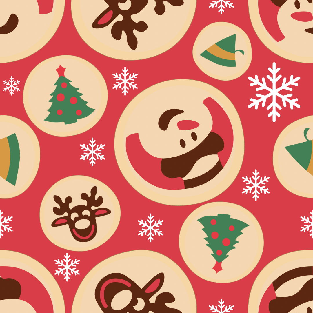 Christmas Cookies UPF 50+ Sun Protection, Custom Fabric, Wonderfold/Joymor/Rainbow Baby Canopy