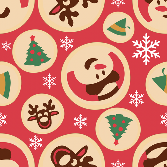 Christmas Cookies UPF 50+ Sun Protection, Custom Fabric, Wonderfold/Joymor/Rainbow Baby Canopy