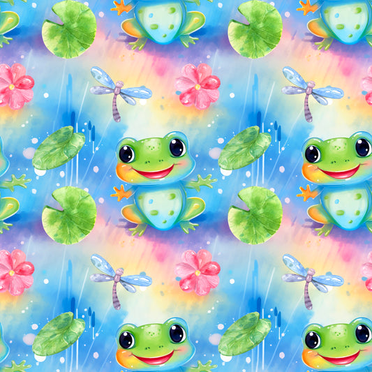 Cute Frogs UPF 50+ Sun Protection, Custom Fabric, Wonderfold/Joymor/Rainbow Baby Canopy