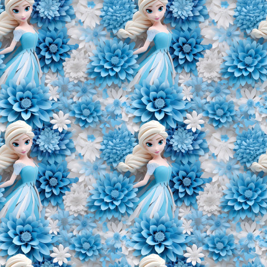 Ice Queen Floral UPF 50+ Sun Protection, Custom Fabric, Wonderfold/Joymor/Rainbow Baby Canopy