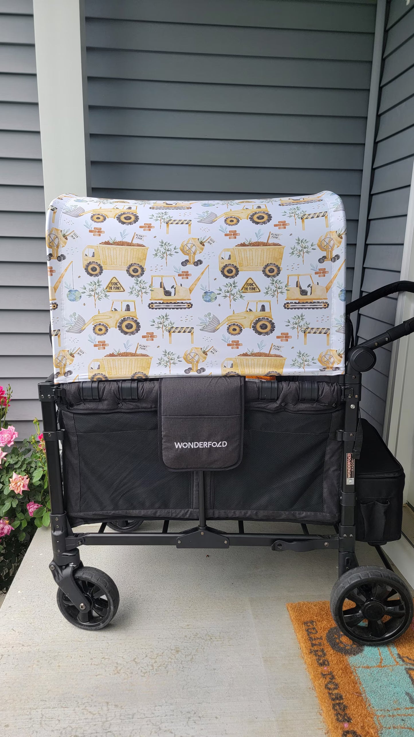 Fixing the Planet UPF 50+ Sun Protection, Custom Fabric, Wonderfold/Joymor/Rainbow Baby Canopy