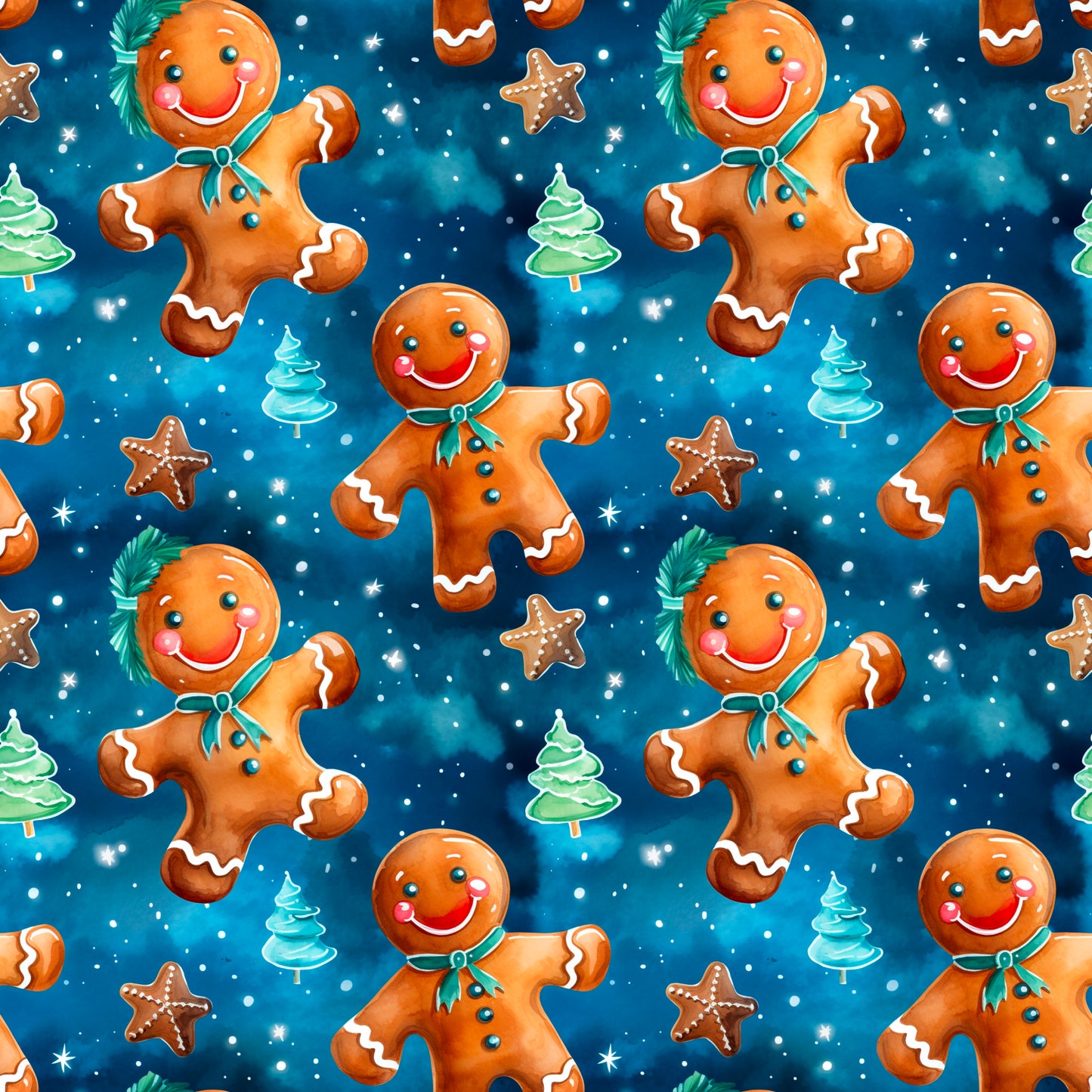 Blue Gingerbread UPF 50+ Sun Protection, Custom Fabric, Wonderfold/Joymor/Rainbow Baby Canopy