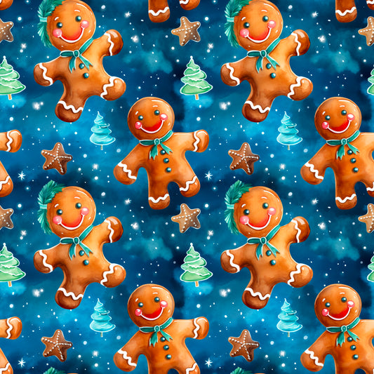 Blue Gingerbread UPF 50+ Sun Protection, Custom Fabric, Wonderfold/Joymor/Rainbow Baby Canopy