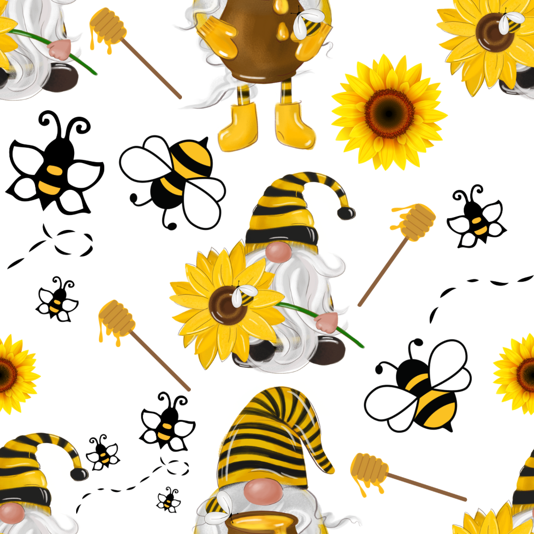 Gnome and Bees UPF 50+ Sun Protection, Custom Fabric, Wonderfold/Joymor/Rainbow Baby Canopy