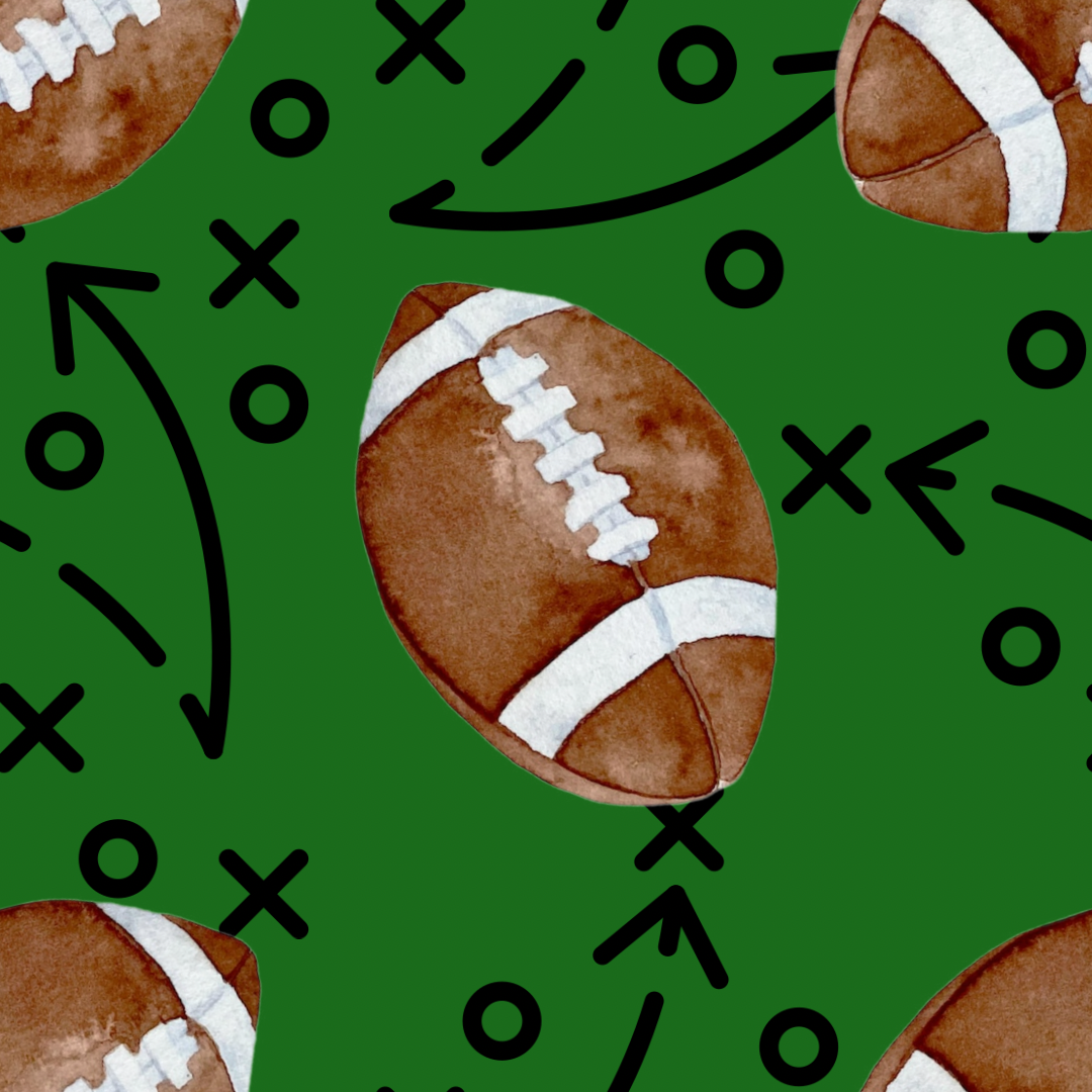 Green Football Plays UPF 50+ Sun Protection, Custom Fabric, Wonderfold/Joymor/Rainbow Baby Canopy