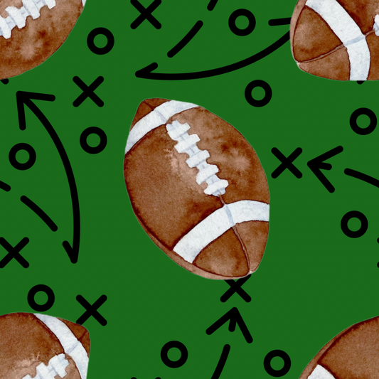 Green Football Plays UPF 50+ Sun Protection, Custom Fabric, Wonderfold/Joymor/Rainbow Baby Canopy