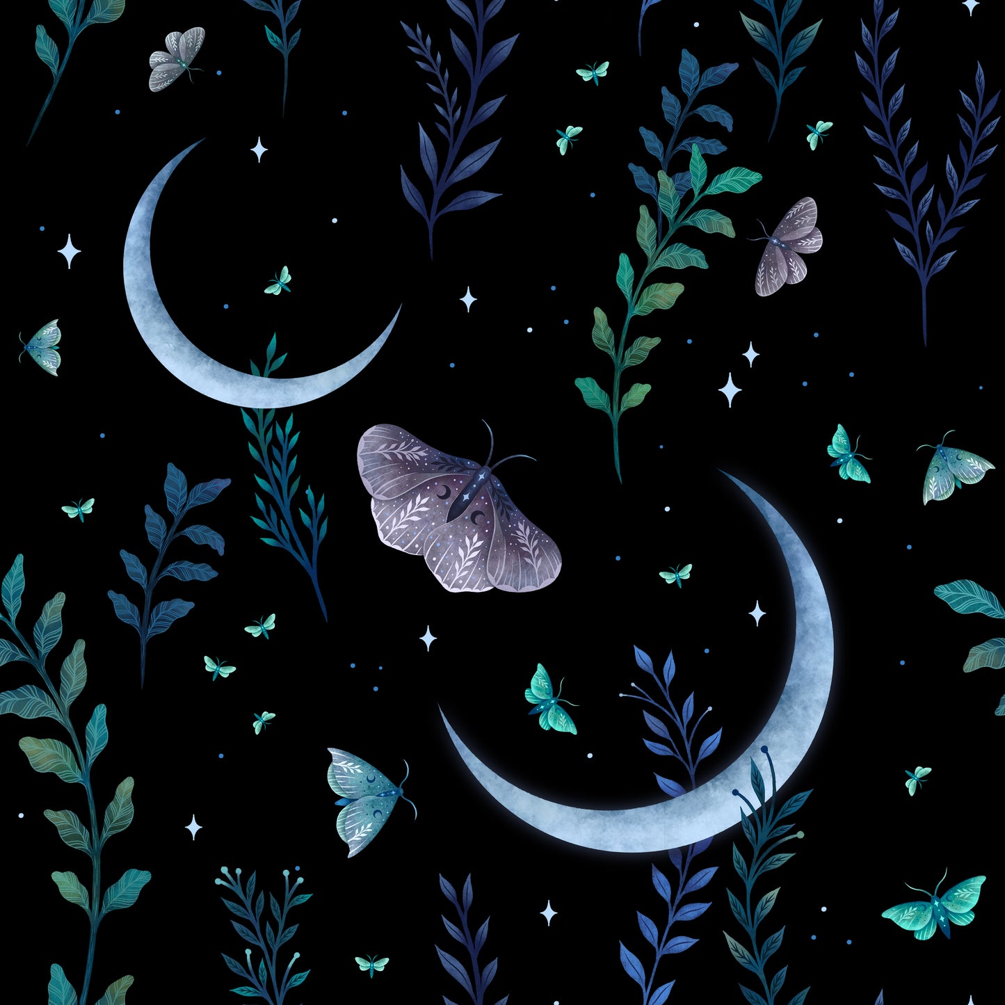 Moth Garden UPF 50+ Sun Protection, Custom Fabric, Wonderfold/Joymor/Rainbow Baby Canopy