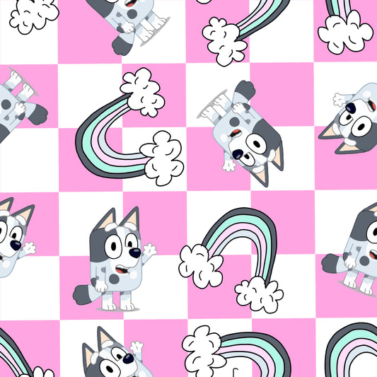 Tantrum Dog Checker UPF 50+ Sun Protection, Custom Fabric, Wonderfold/Joymor/Rainbow Baby Canopy