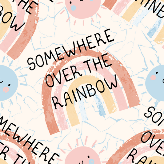 Over the Rainbow UPF 50+ Sun Protection, Custom Fabric, Wonderfold/Joymor/Rainbow Baby Canopy