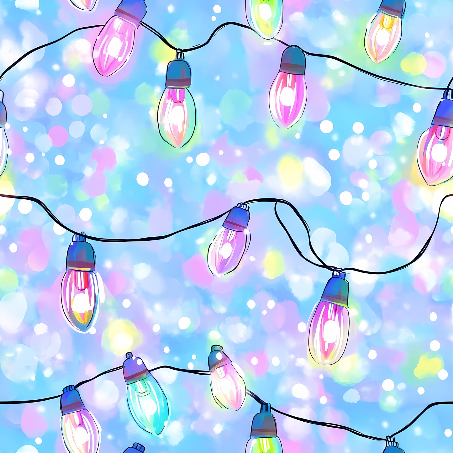 Holiday Lights UPF 50+ Sun Protection, Custom Fabric, Wonderfold/Joymor/Rainbow Baby Canopy