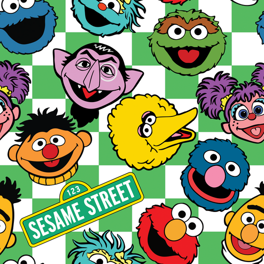 Street Friends on Checker UPF 50+ Sun Protection, Custom Fabric, Wonderfold/Joymor/Rainbow Baby Canopy