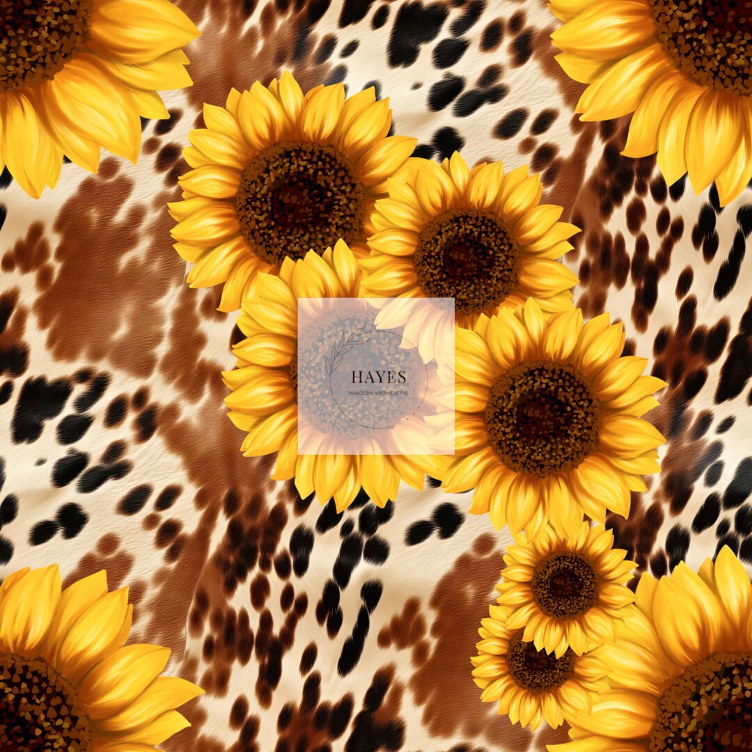 Sunflower Cow UPF 50+ Sun Protection, Custom Fabric, Wonderfold/Joymor/Rainbow Baby Canopy