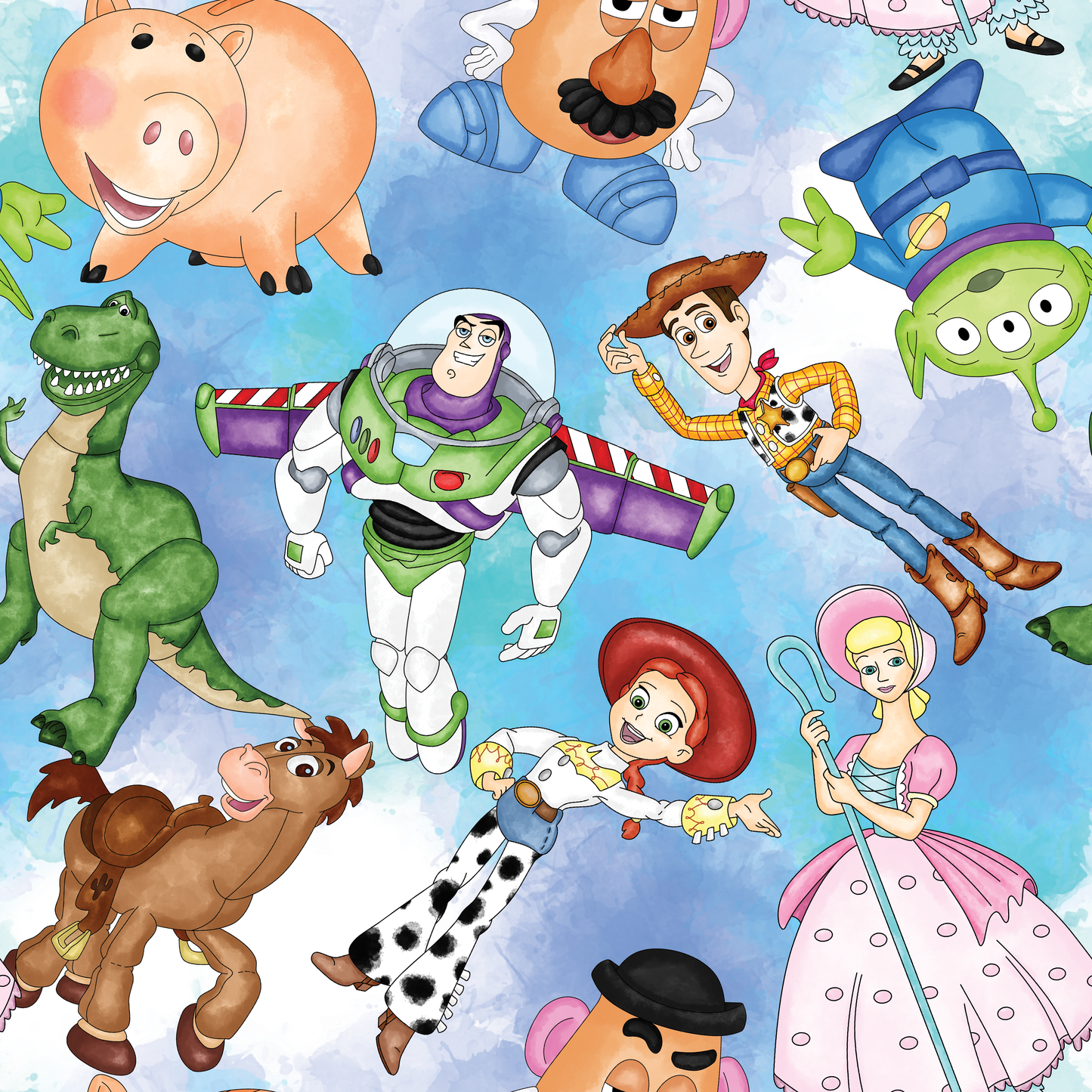 Cowboy Friends UPF 50+ Sun Protection, Custom Fabric, Wonderfold/Joymor/Rainbow Baby Canopy