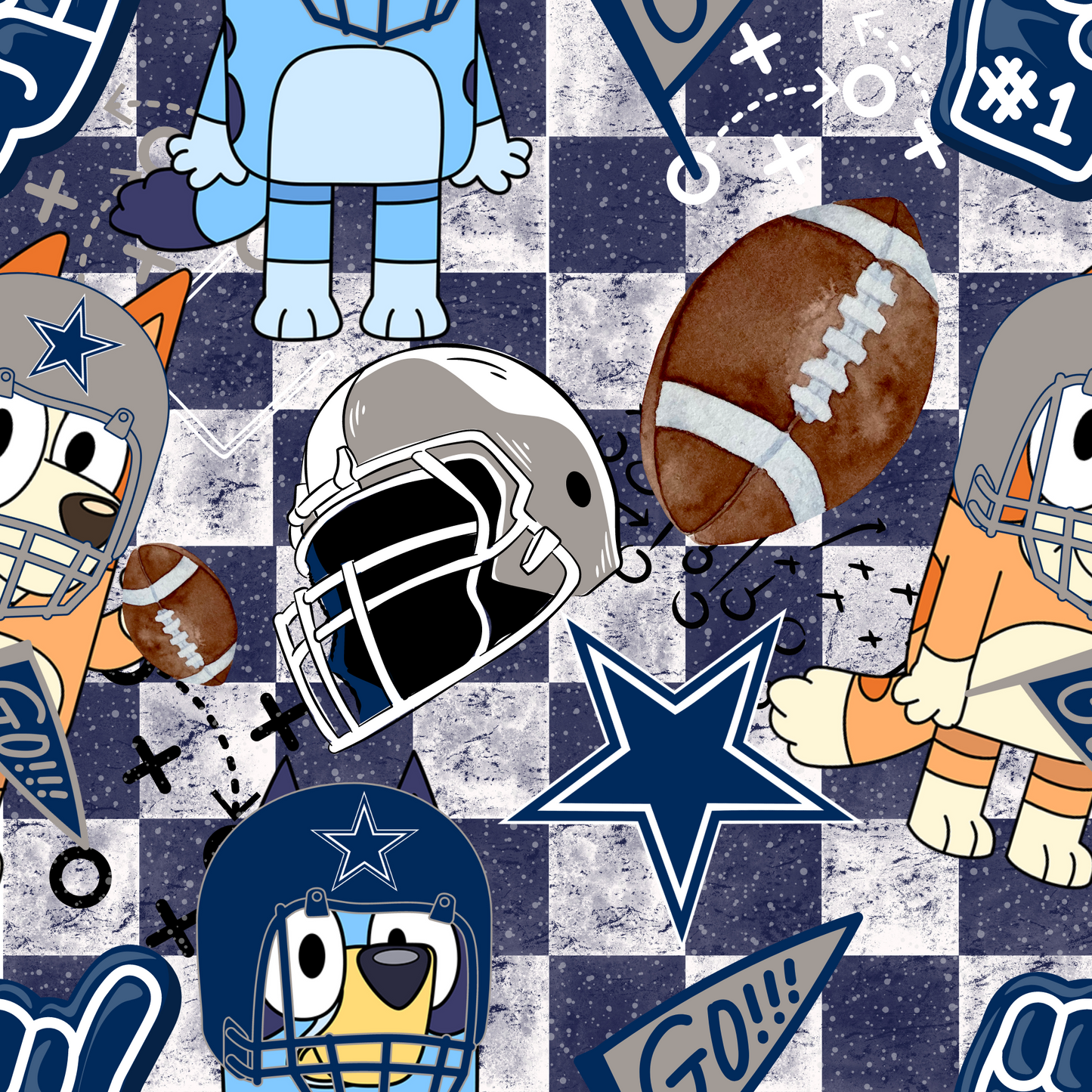 Blue Dog Team UPF 50+ Sun Protection, Custom Fabric, Wonderfold/Joymor/Rainbow Baby Canopy