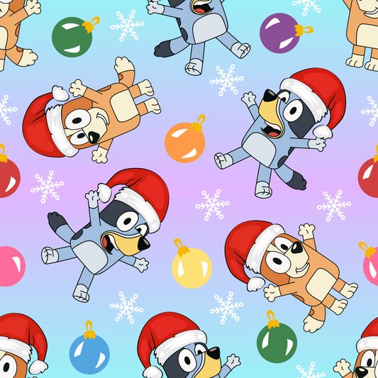 Blue Dog Santa Hat UPF 50+ Sun Protection, Custom Fabric, Wonderfold/Joymor/Rainbow Baby Canopy