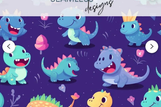 Cute Dinosaurs UPF 50+ Sun Protection, Custom Fabric, Wonderfold/Joymor/Rainbow Baby Canopy