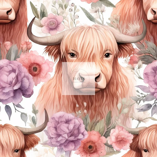 Highland Cow UPF 50+ Sun Protection, Custom Fabric, Wonderfold/Joymor/Rainbow Baby Canopy