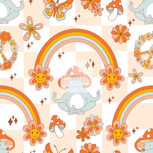 Peace Frogs UPF 50+ Sun Protection, Custom Fabric, Wonderfold/Joymor/Rainbow Baby Canopy