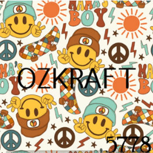 Retro Mamas Boy UPF 50+ Sun Protection, Custom Fabric, Wonderfold/Joymor/Rainbow Baby Canopy