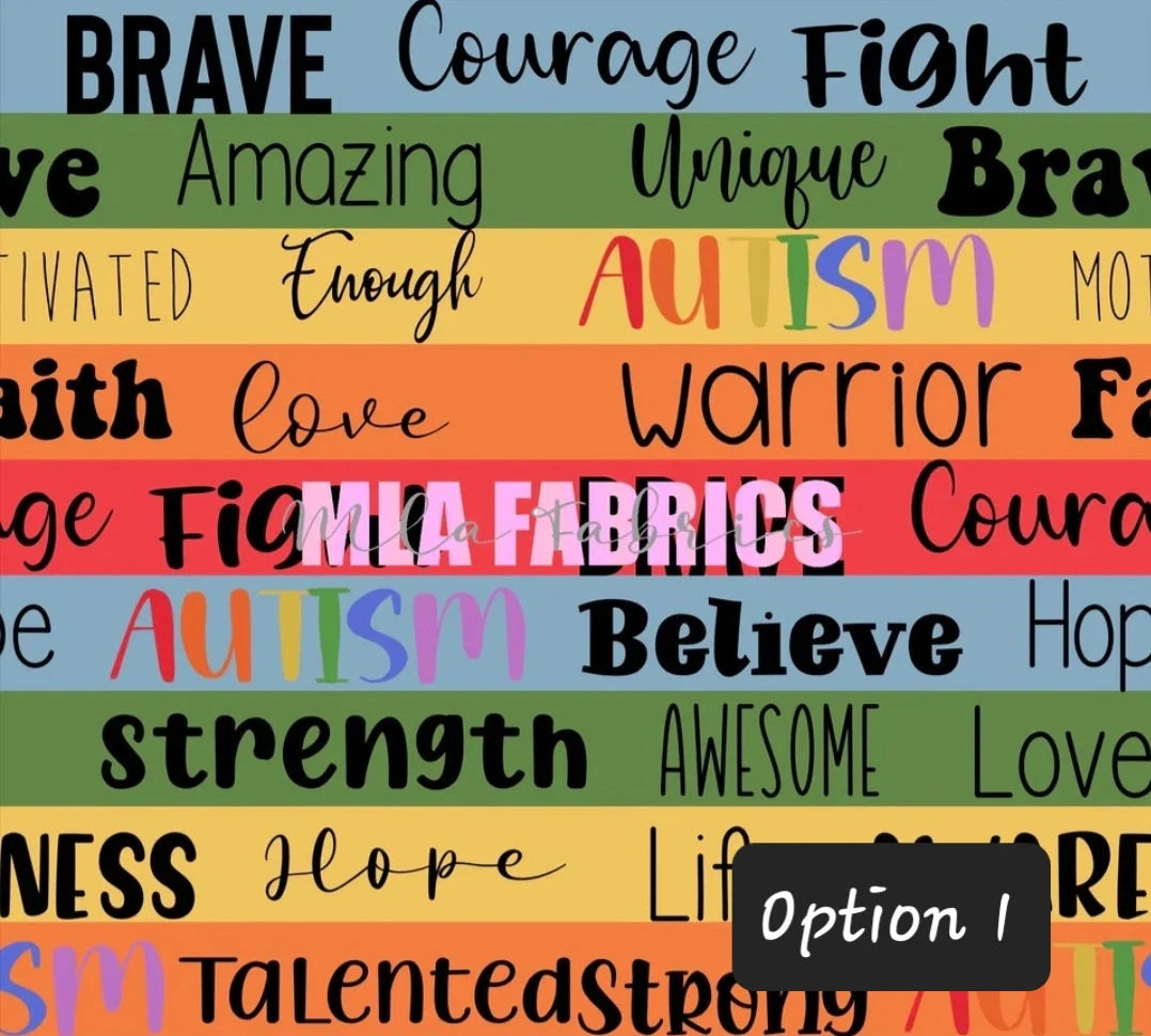 Autism Awareness UPF 50+ Sun Protection, Custom Fabric, Wonderfold/Joymor/Rainbow Baby Canopy