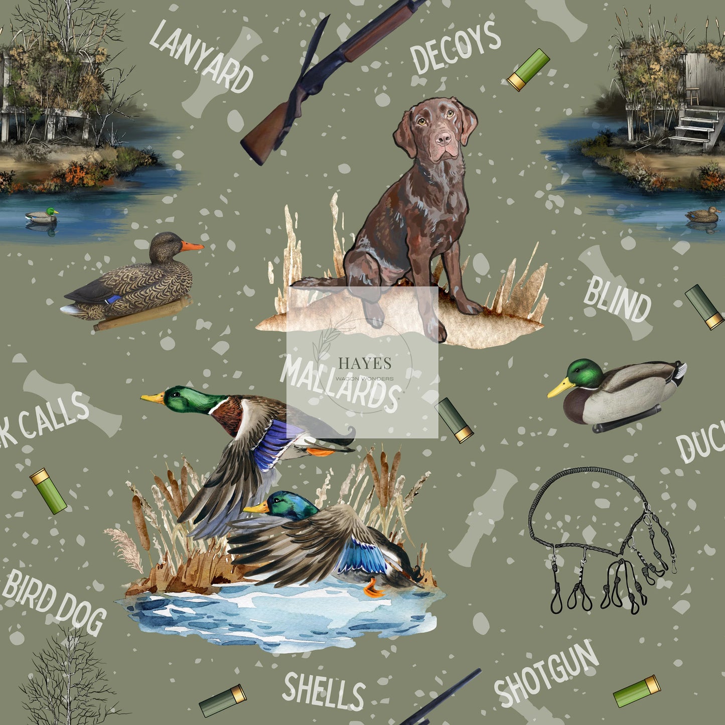 Duck Hunt UPF 50+ Sun Protection, Custom Fabric, Wonderfold/Joymor/Rainbow Baby Canopy