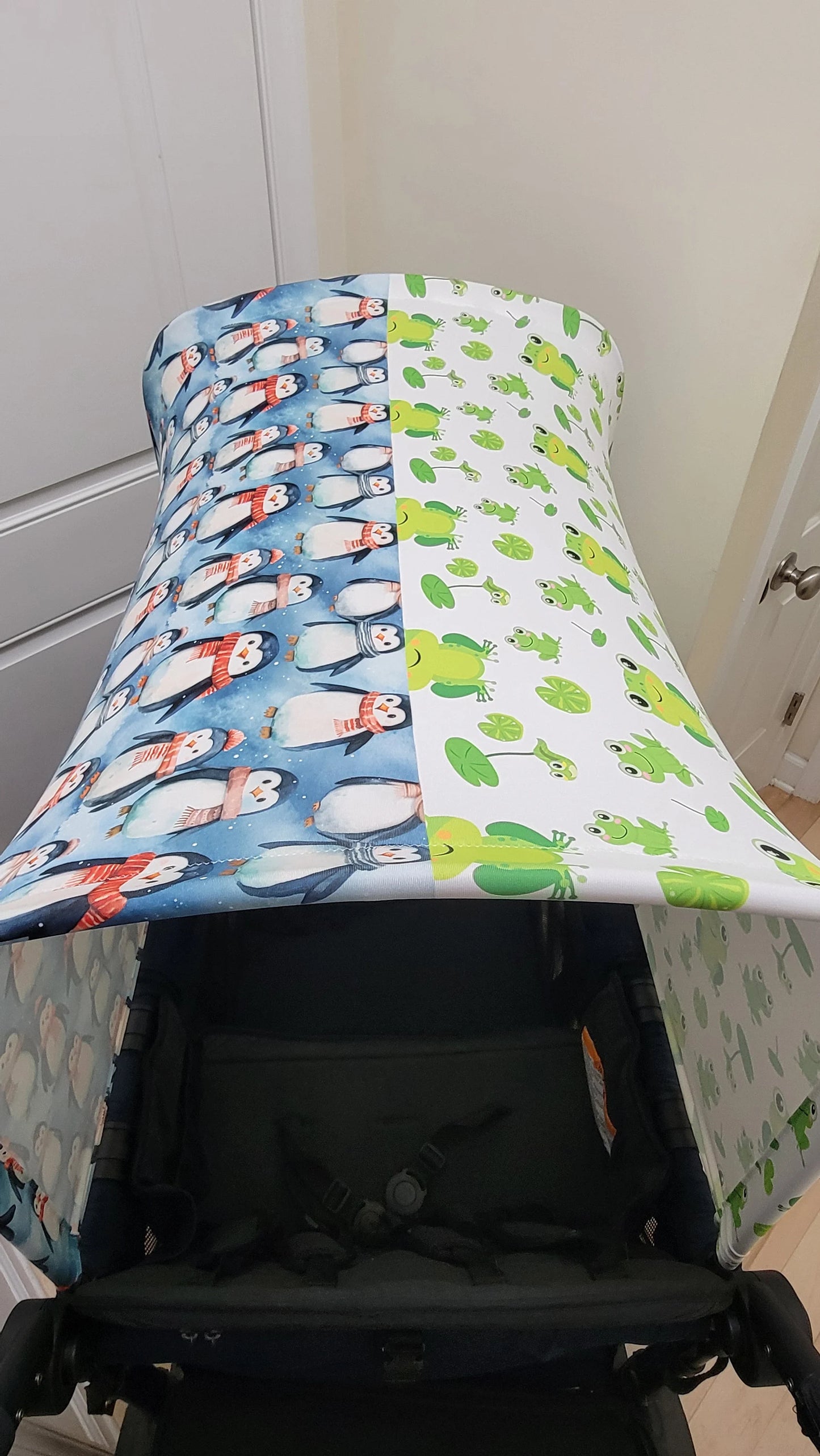 Half and Half Full UPF 50+ Sun Protection, Custom Fabric, Wonderfold/Joymor/Rainbow Baby Canopy