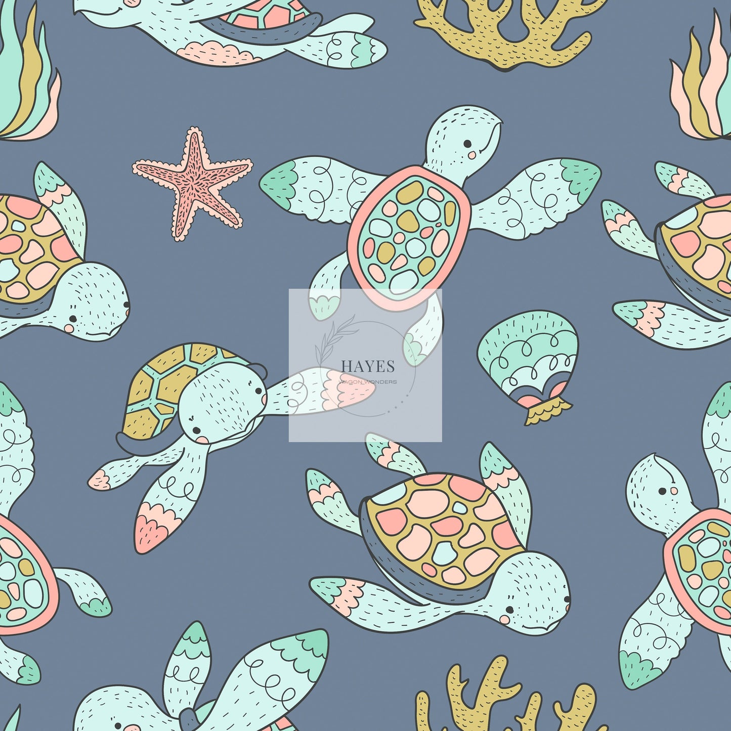 Cute Turtle UPF 50+ Sun Protection, Custom Fabric, Wonderfold/Joymor/Rainbow Baby Canopy